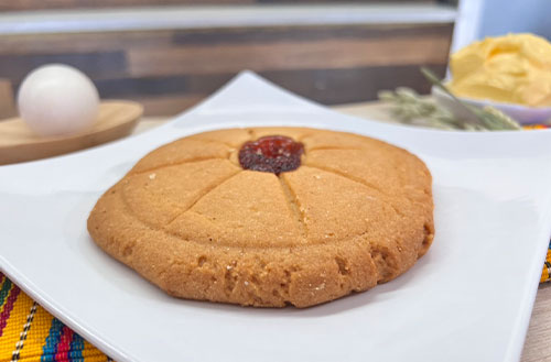 Polvoron de fresa